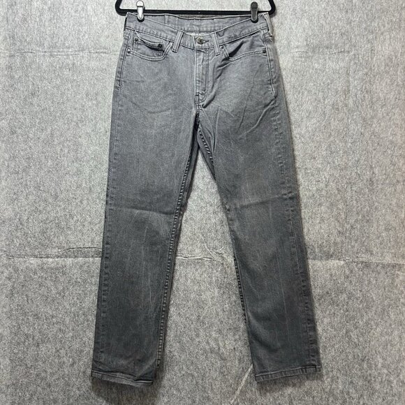 Levis 514 32x32 Black Faded‎ Gray Straight Leg Regular Fit Distressed - Picture 1 of 10